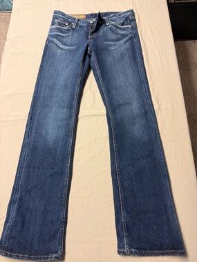 Jean Paul Gaultier Women's Flared Jeans in Medium Blue Denim